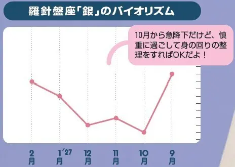 羅針盤座「銀」のバイオリズム