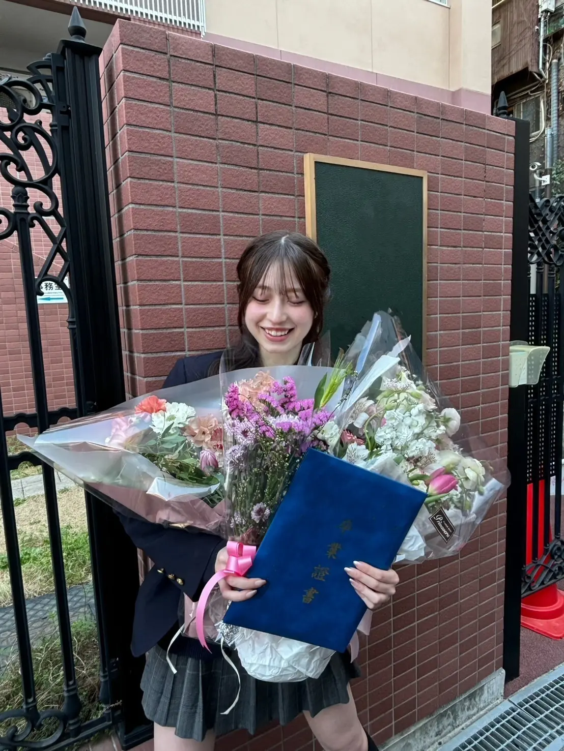 葛西杏也菜・卒業式の写真３