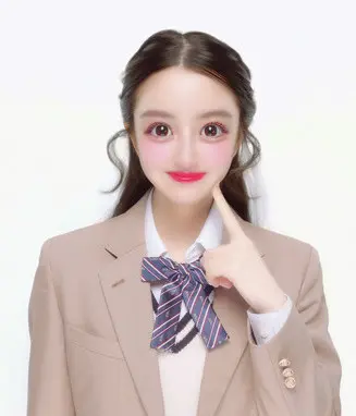 明るい印象に見せたいときは 前髪なし