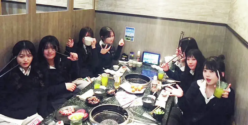 焼肉の打ち上げ