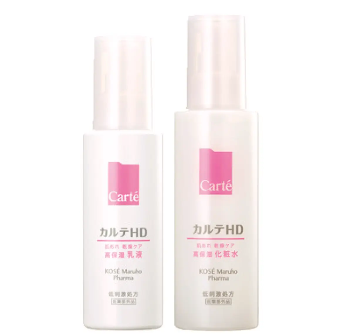 カルテHD モイスチュア ローション ［医薬部外品］ 150㎖￥1980・同 エマルジョン 120㎖￥1980／コーセーマルホファーマ