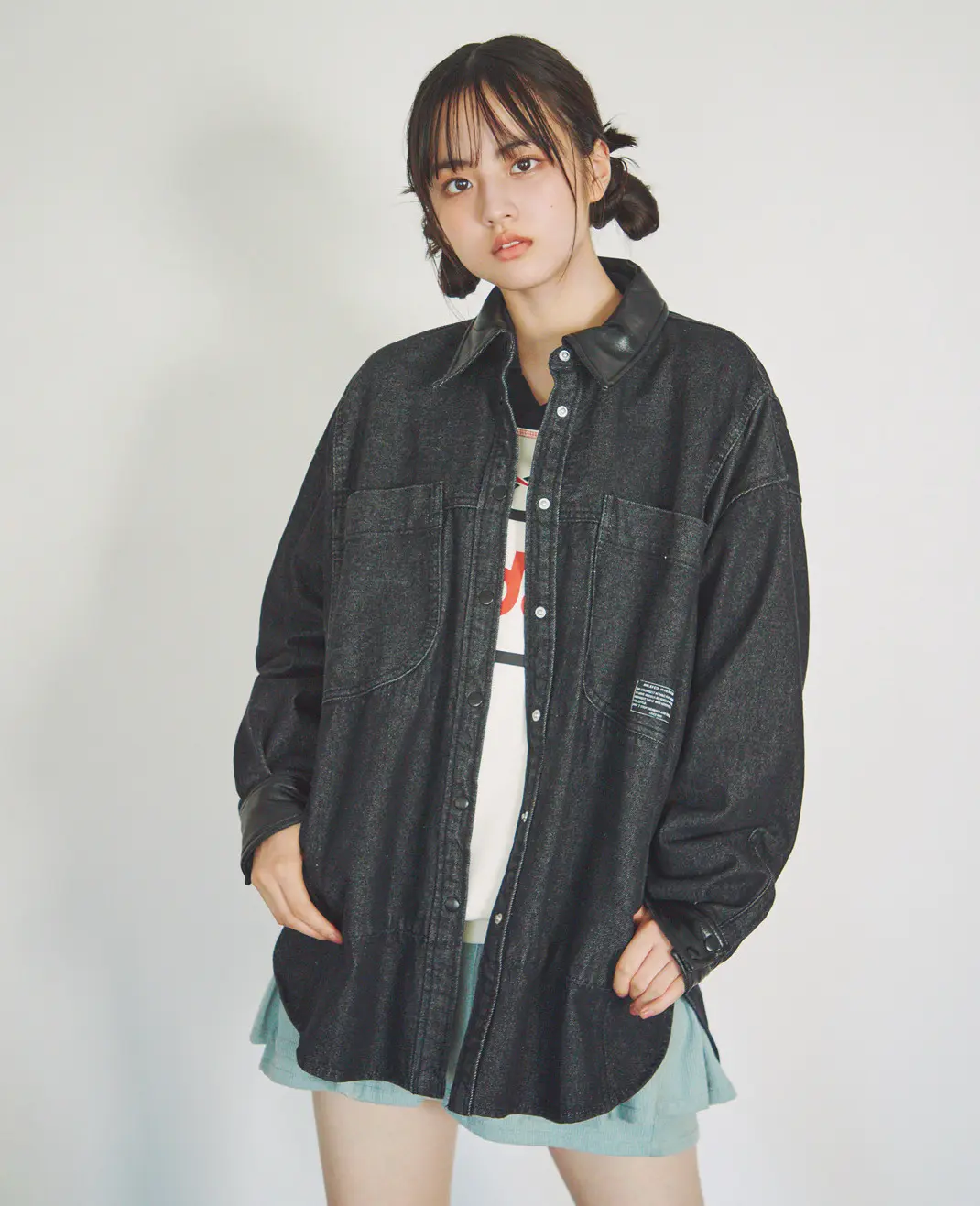 異素材えり