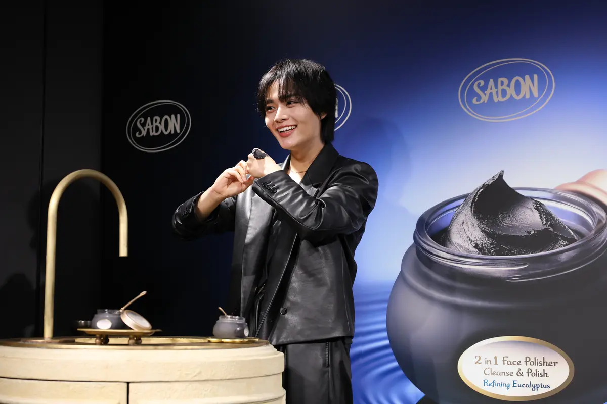 なにわ男子　大西流星　SABONオープニングセレモニー写真１