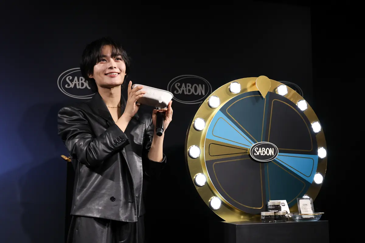 なにわ男子　大西流星　SABONオープニングセレモニー写真２