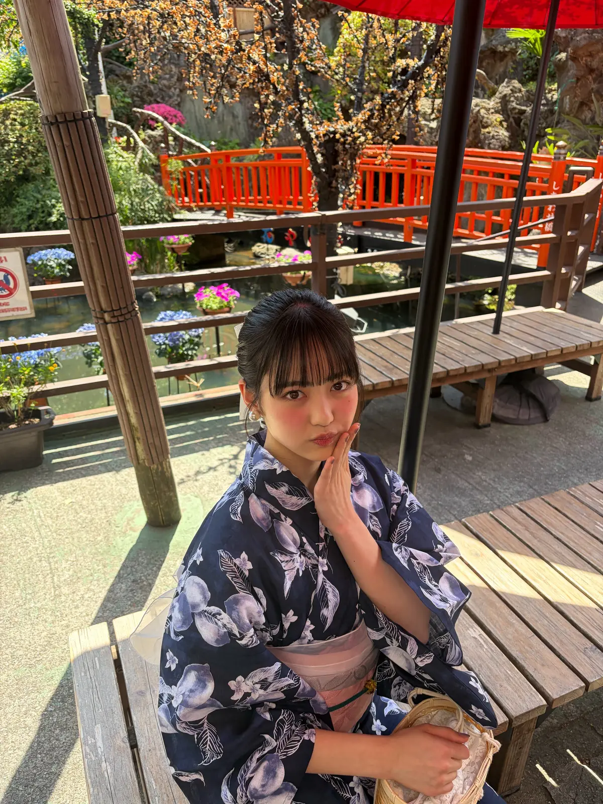 原田ブログ　浴衣でカバーガール３