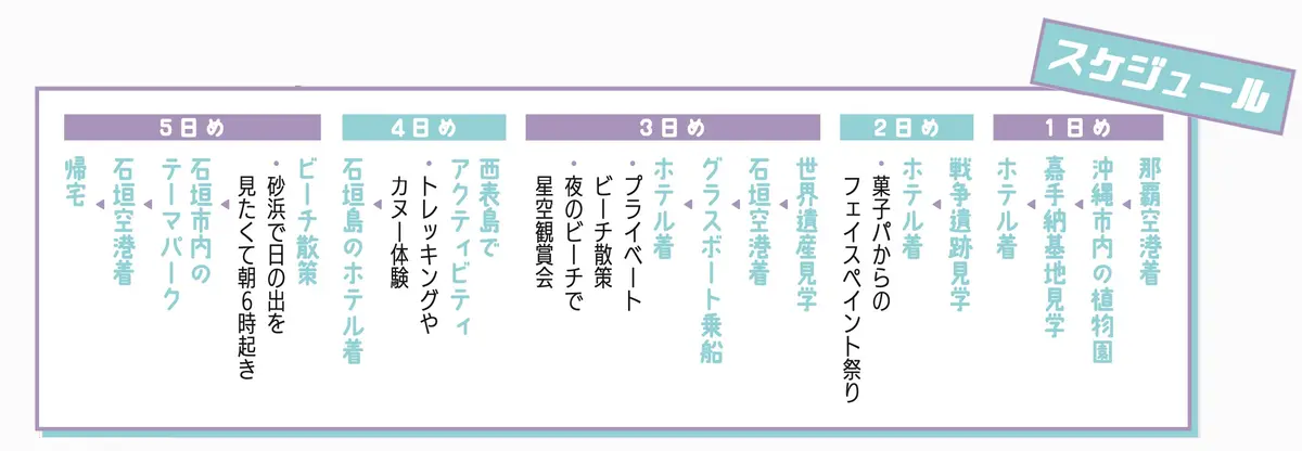 スケジュール