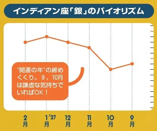 インディアン座「銀」のバイオリズム