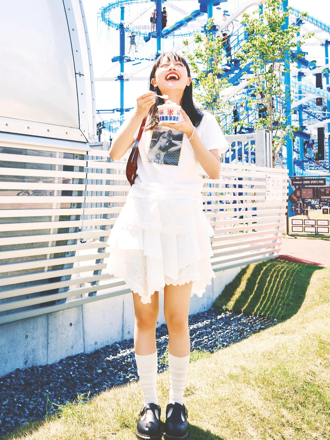上坂樹里　夏祭りコーデ