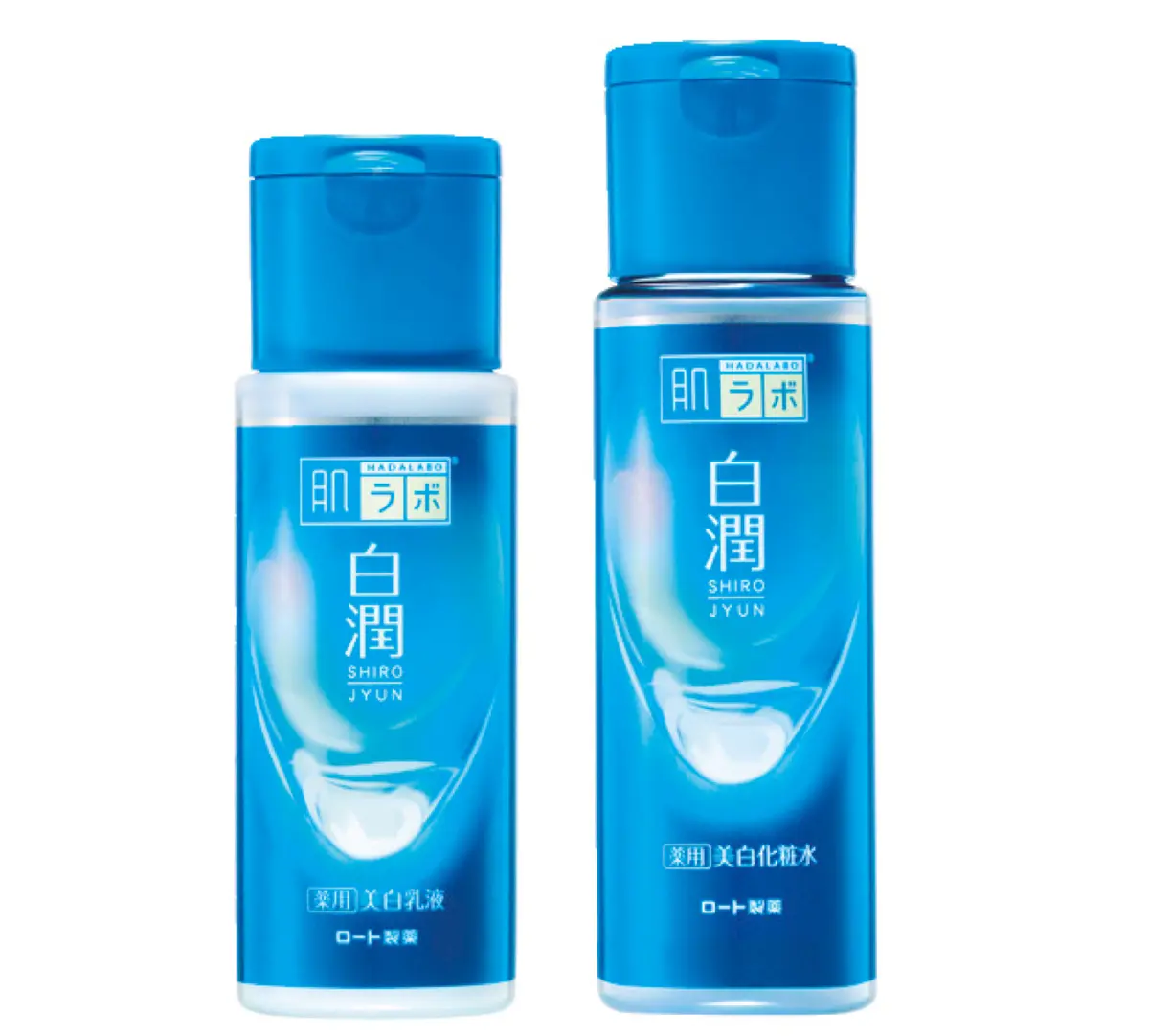 ラボ®️ 白潤 薬用美白化粧水 170ml・同 薬用美白乳液 140ml（ともに医薬部外品）各￥902（編集部調べ）／ロート製薬　