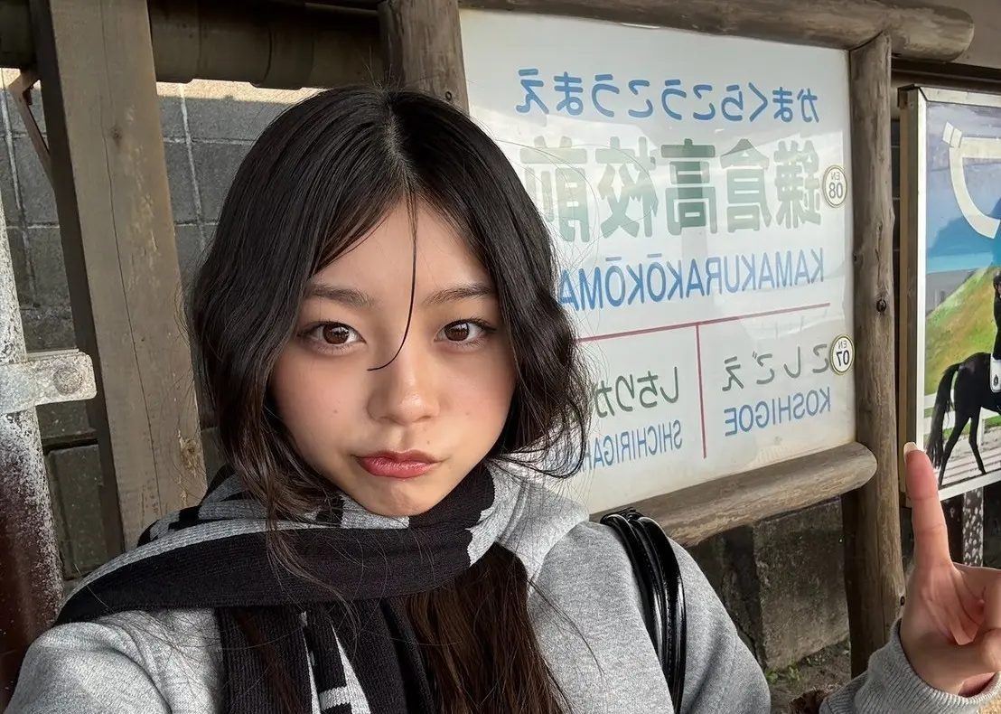 【稲光亜依】🖤強めモノトーンコーデ