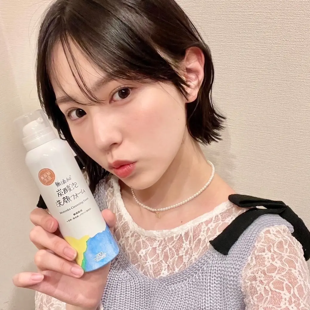 森崎美月『マックス』の炭酸泡洗顔フォーム1