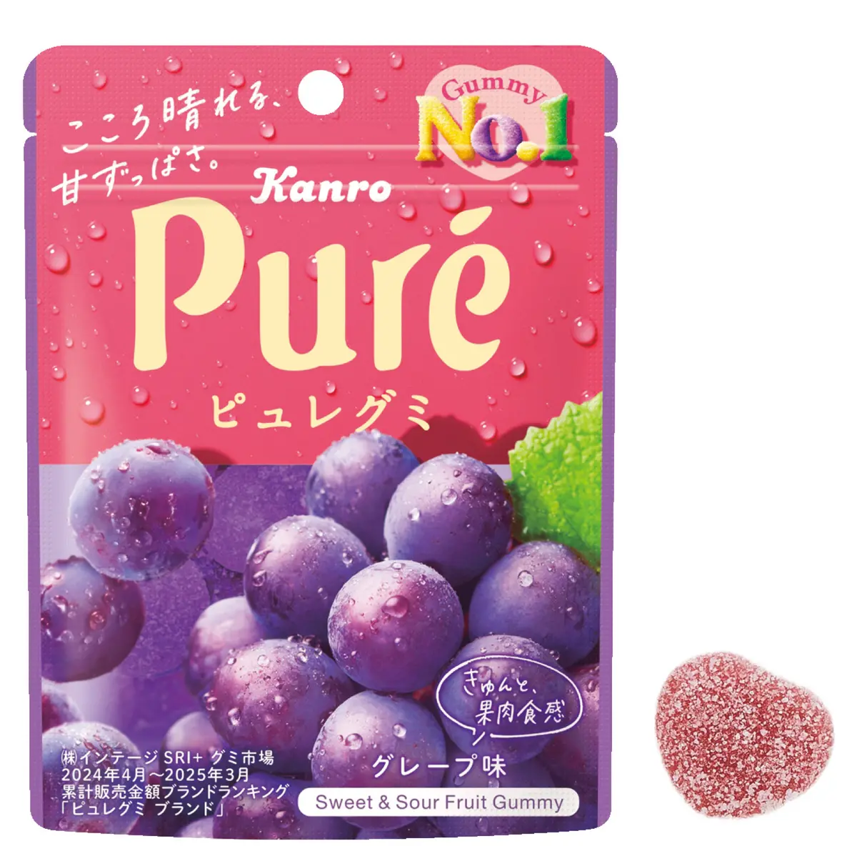 【2位】すき間から見える中身にきゅん♡  ピュレグミ グレープ味