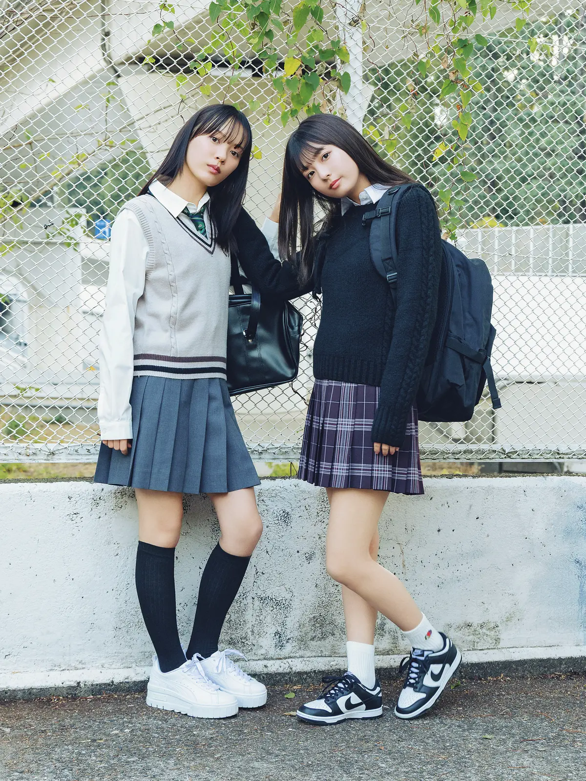 スニーカーはNIKEのダンクorPUMAの厚底で決まり！