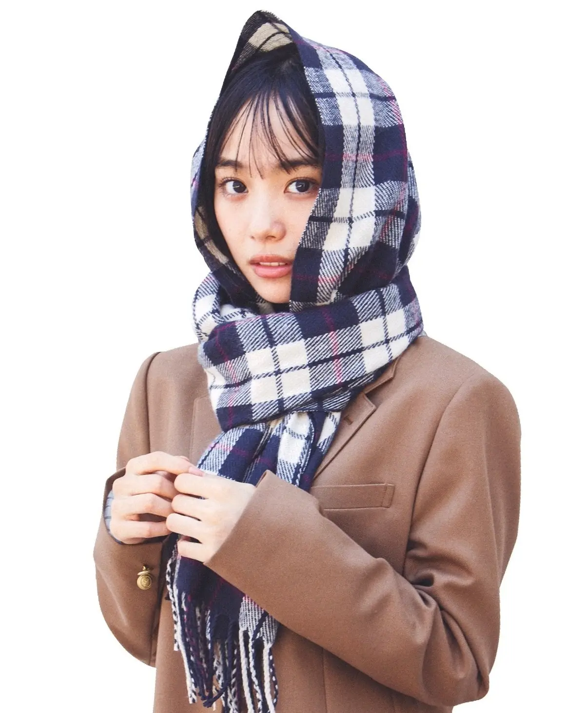 マフラーをバラクラバ巻き