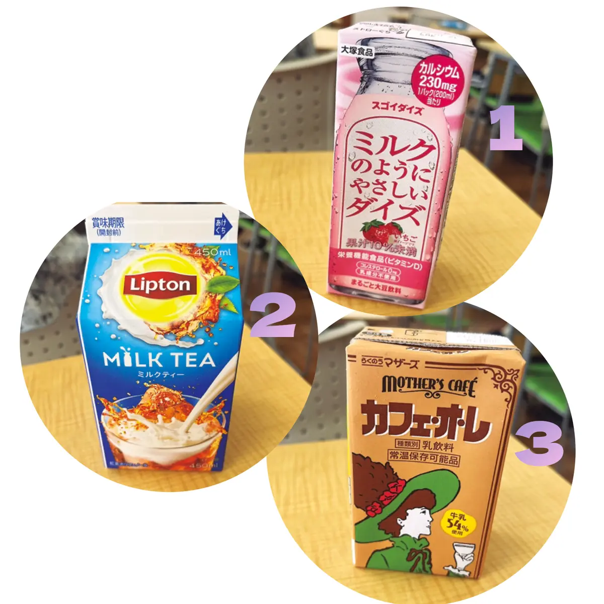 学校でよく飲むお気に入りドリンクBest3