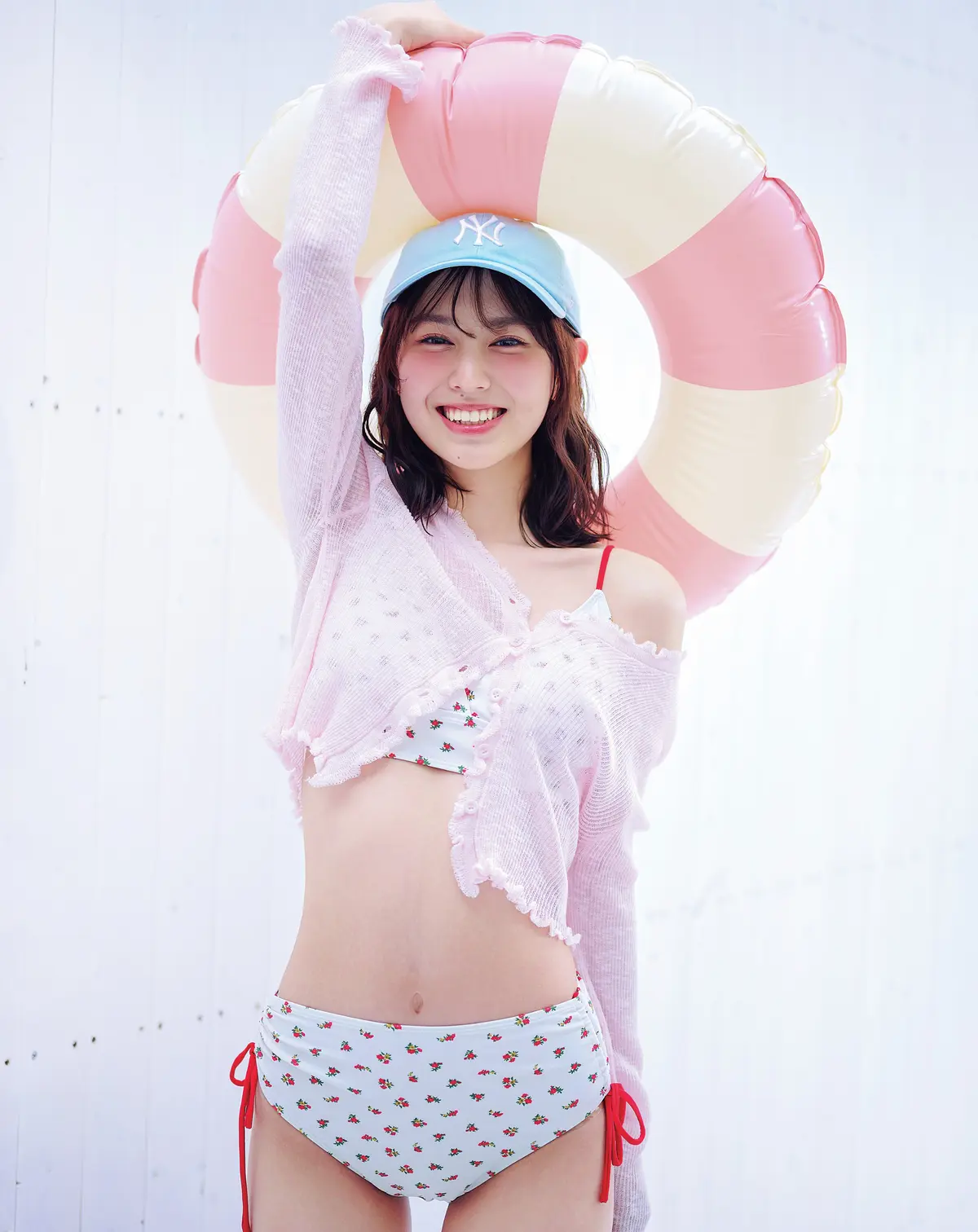 束感がおしゃれ見え♡ウェットヘア×キャップ