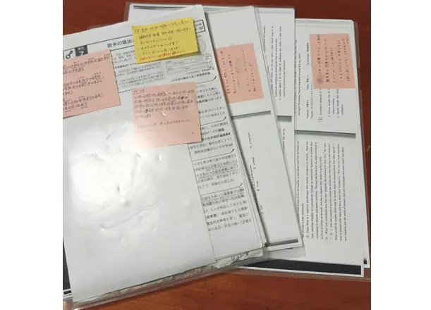 塾で勉強したプリント