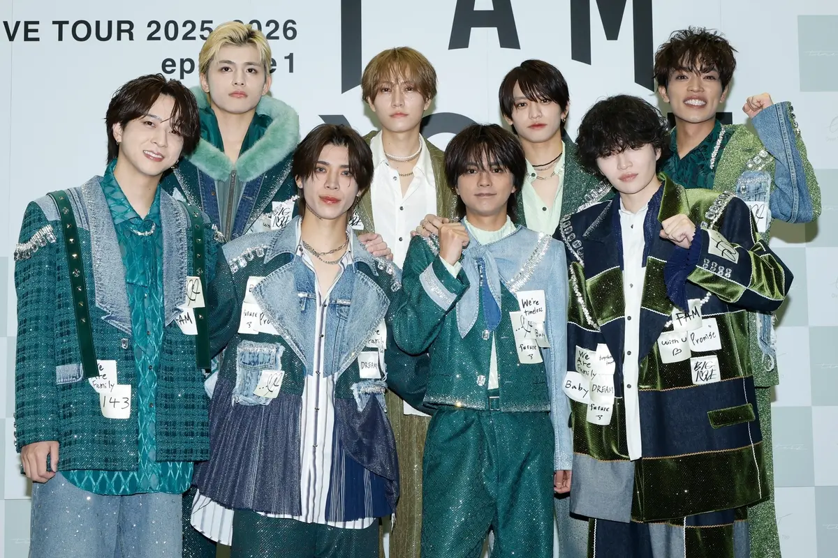 『We're timelesz LIVE TOUR 2025-2026 episode 1 FAM DOME』会見写真３