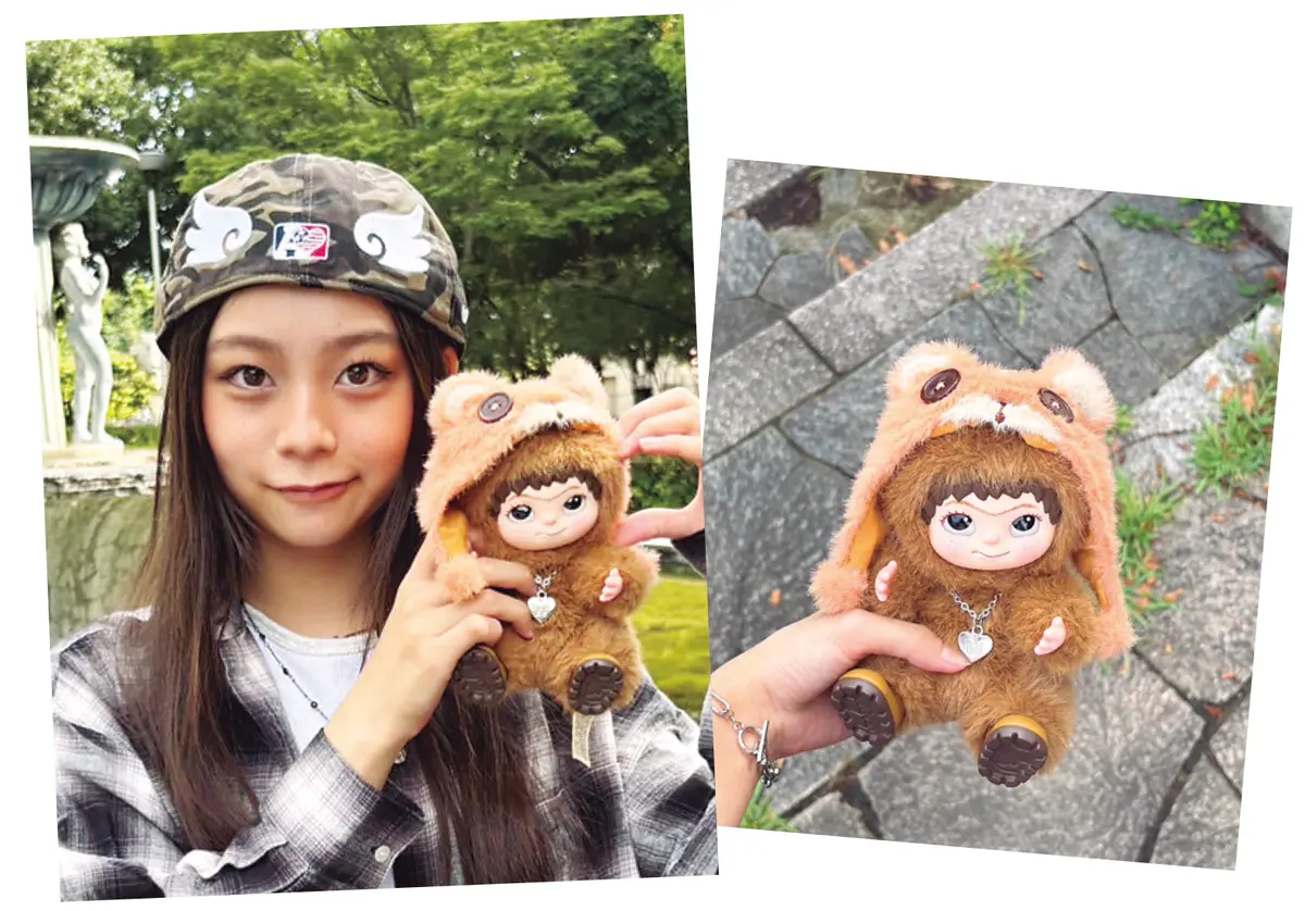 稲光亜依はWAKUKUにLOVE♡　手に持った画像