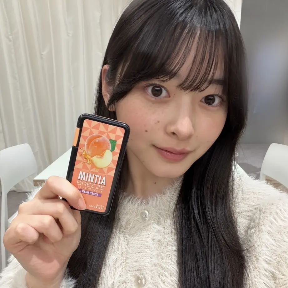 滝口芽里衣　ミンティア フレッシュピーチ味
