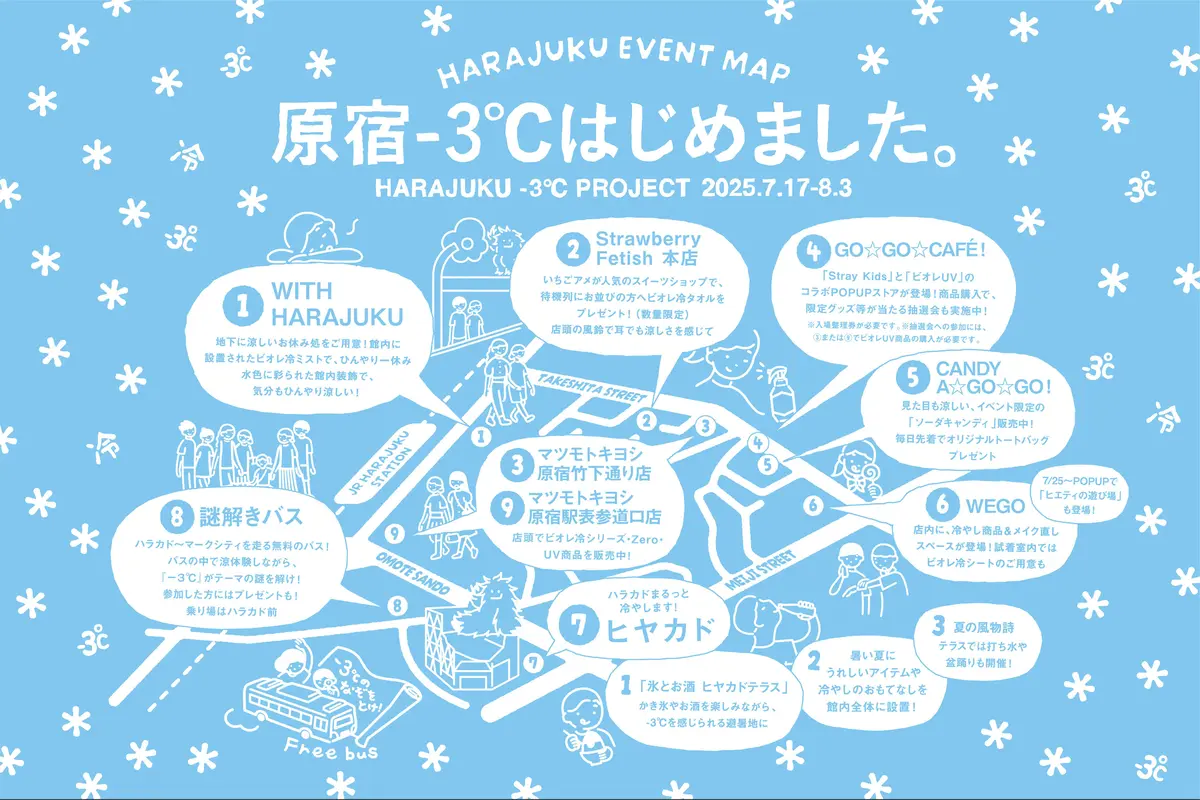 原宿−3℃はじめました。MAP