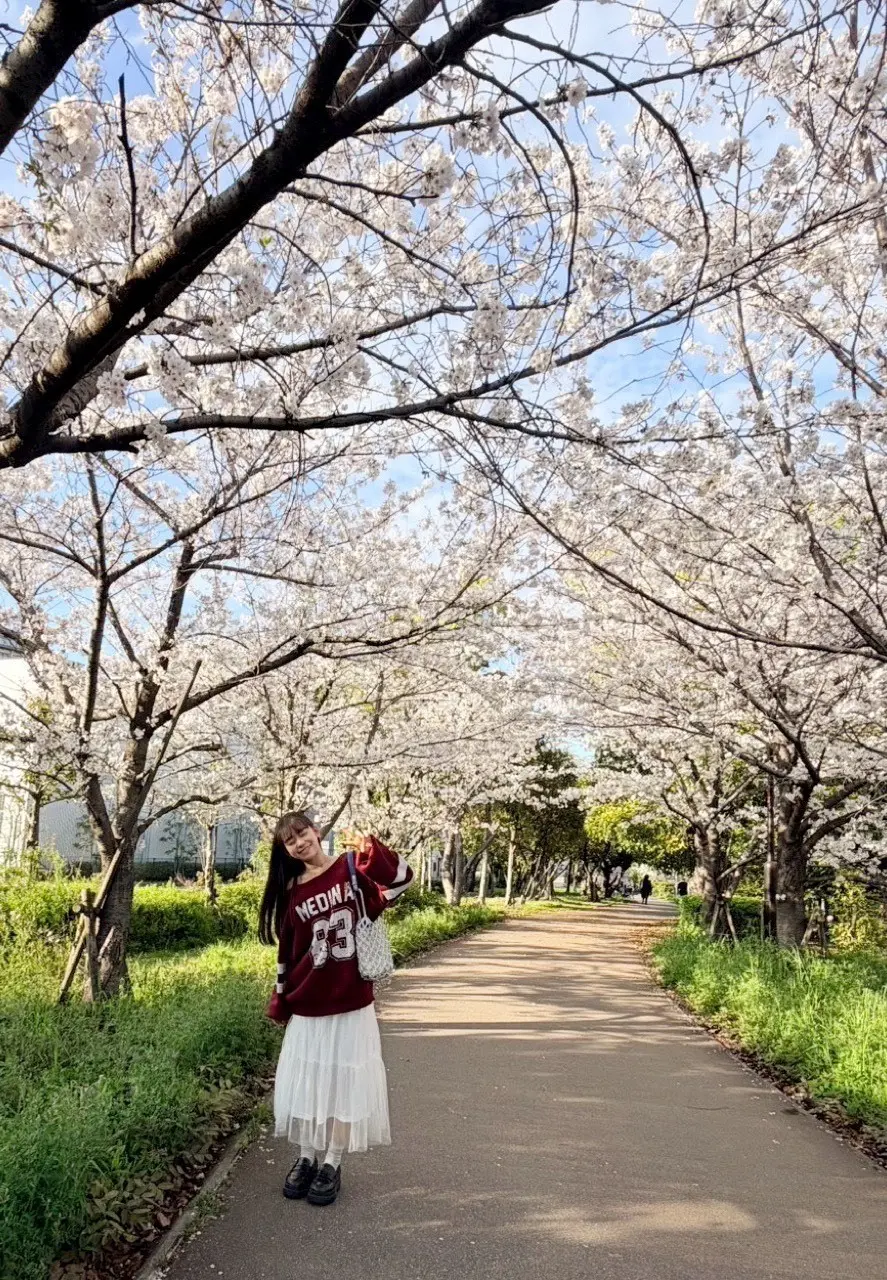 岡本望来・桜と♡１