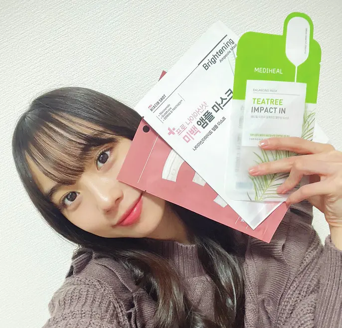 【松本麗世】フェイスパックをずっと続けてるよ