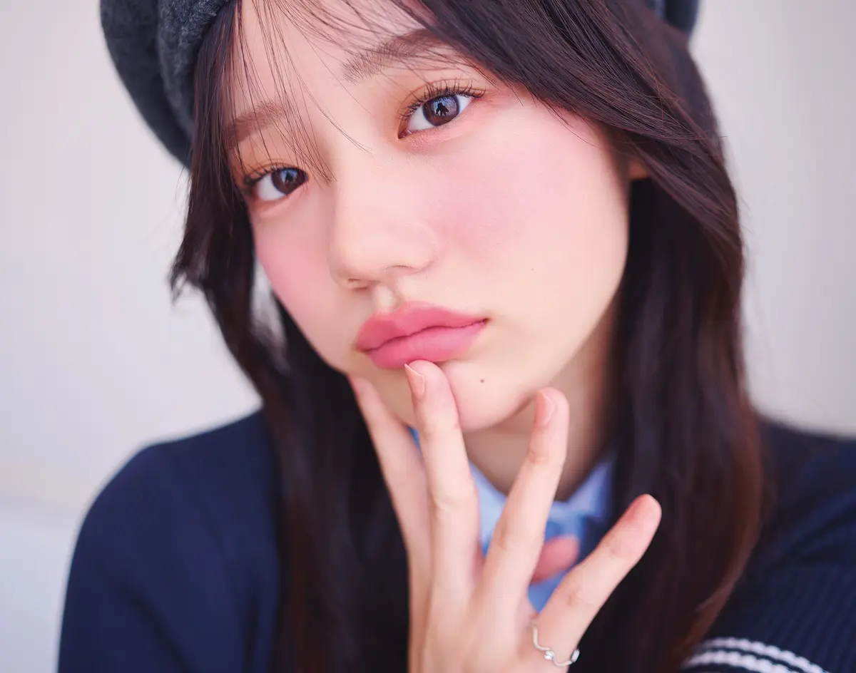 青みピンクチークのかわいさがスパーク♡