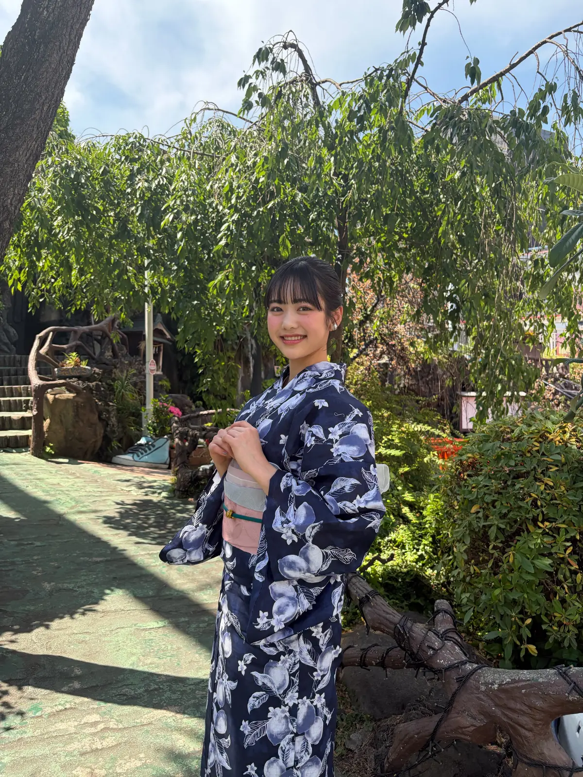 原田ブログ　浴衣でカバーガール２
