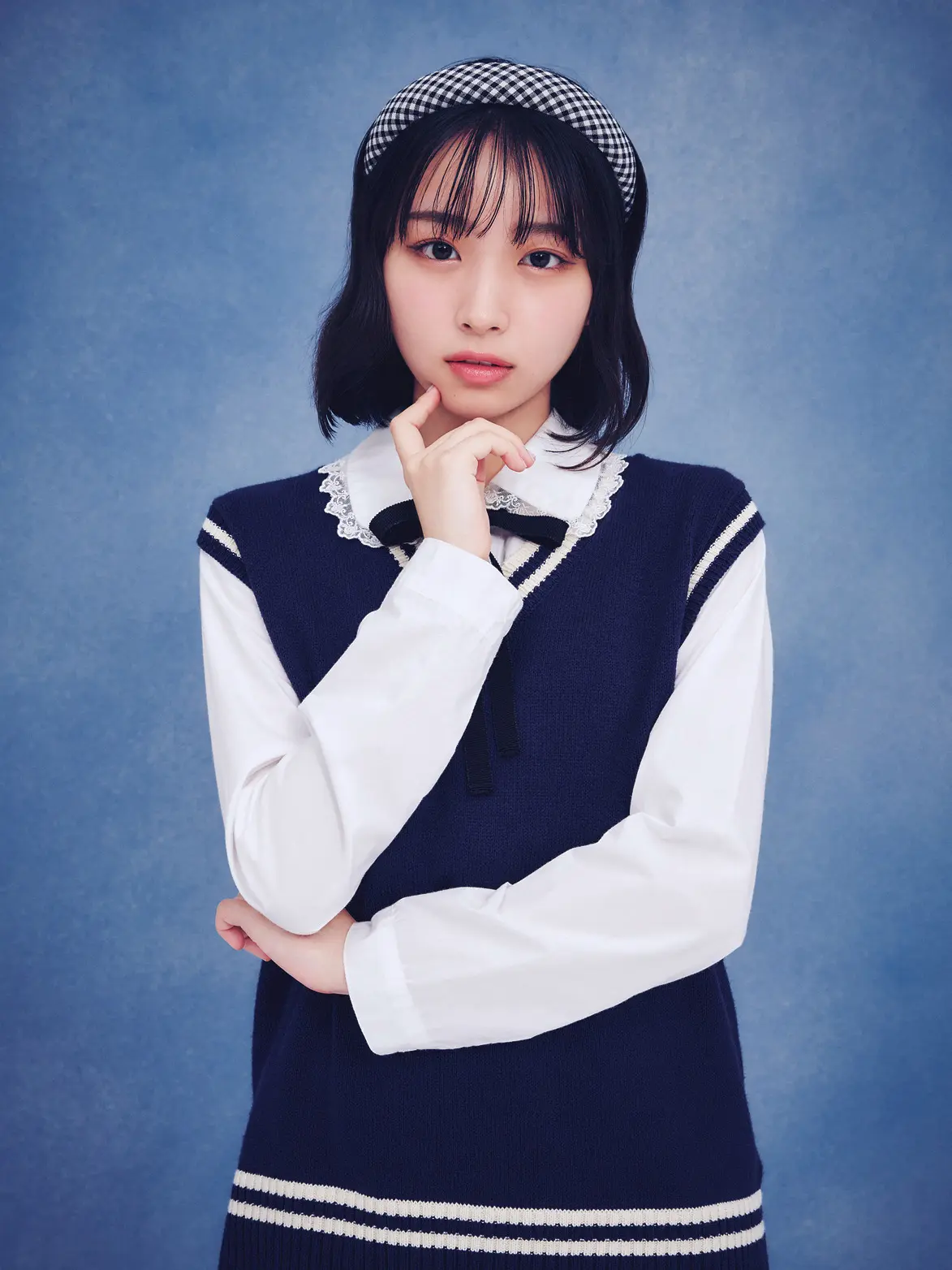 大野さん　カチューシャコーデ