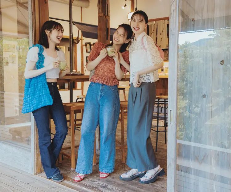 ほんのり花柄トップスで和カフェへ【姉㋲のの画像_2