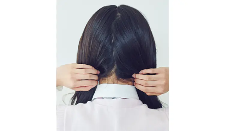 一点集中な日の通学ヘアはシンプルツインがの画像_1