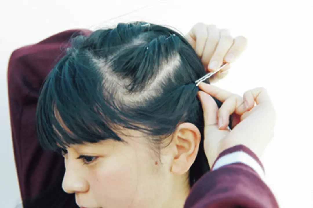 女子ウケ◎なヘアアレで制服美人の画像_6