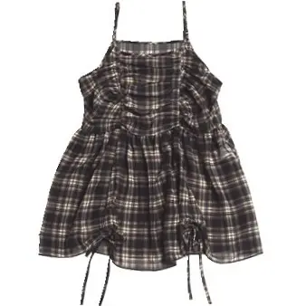 チェックワンピ￥3299