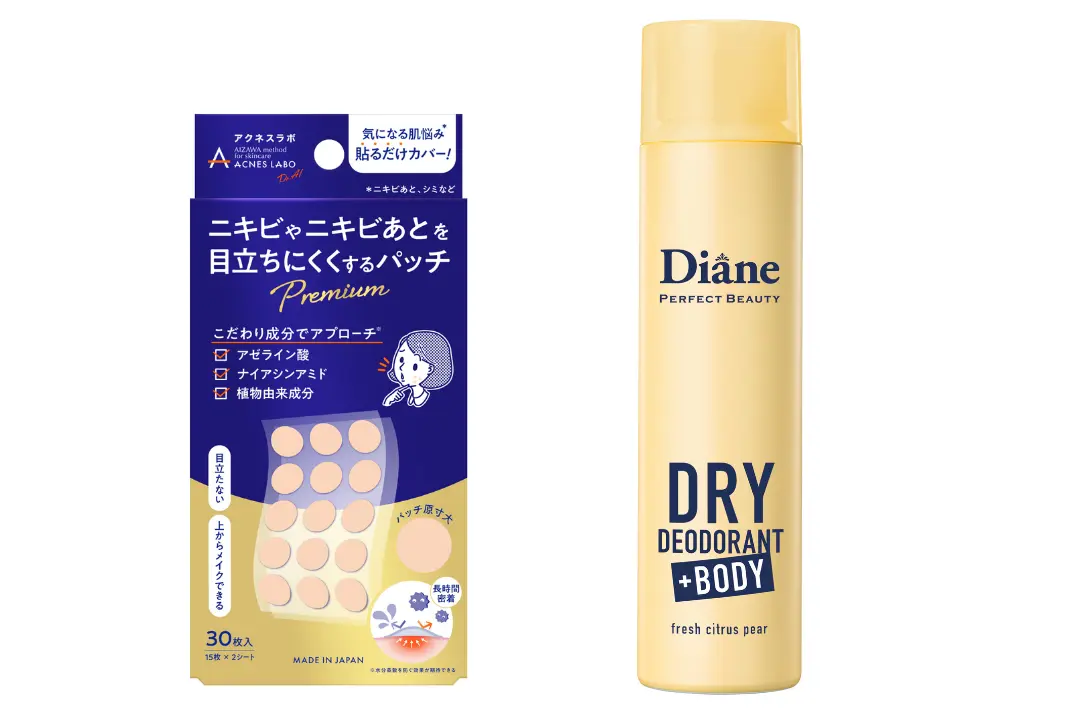 アクネスラボ　プレミアムパッチ　30枚入り、ダイアンパーフェクトビューティー　薬用ドライスプレー  40g