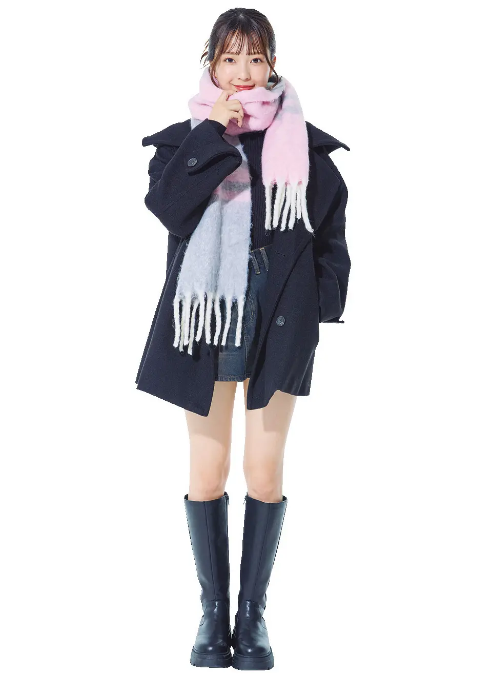 堀口真帆／甘色ストールがカンペキ主役