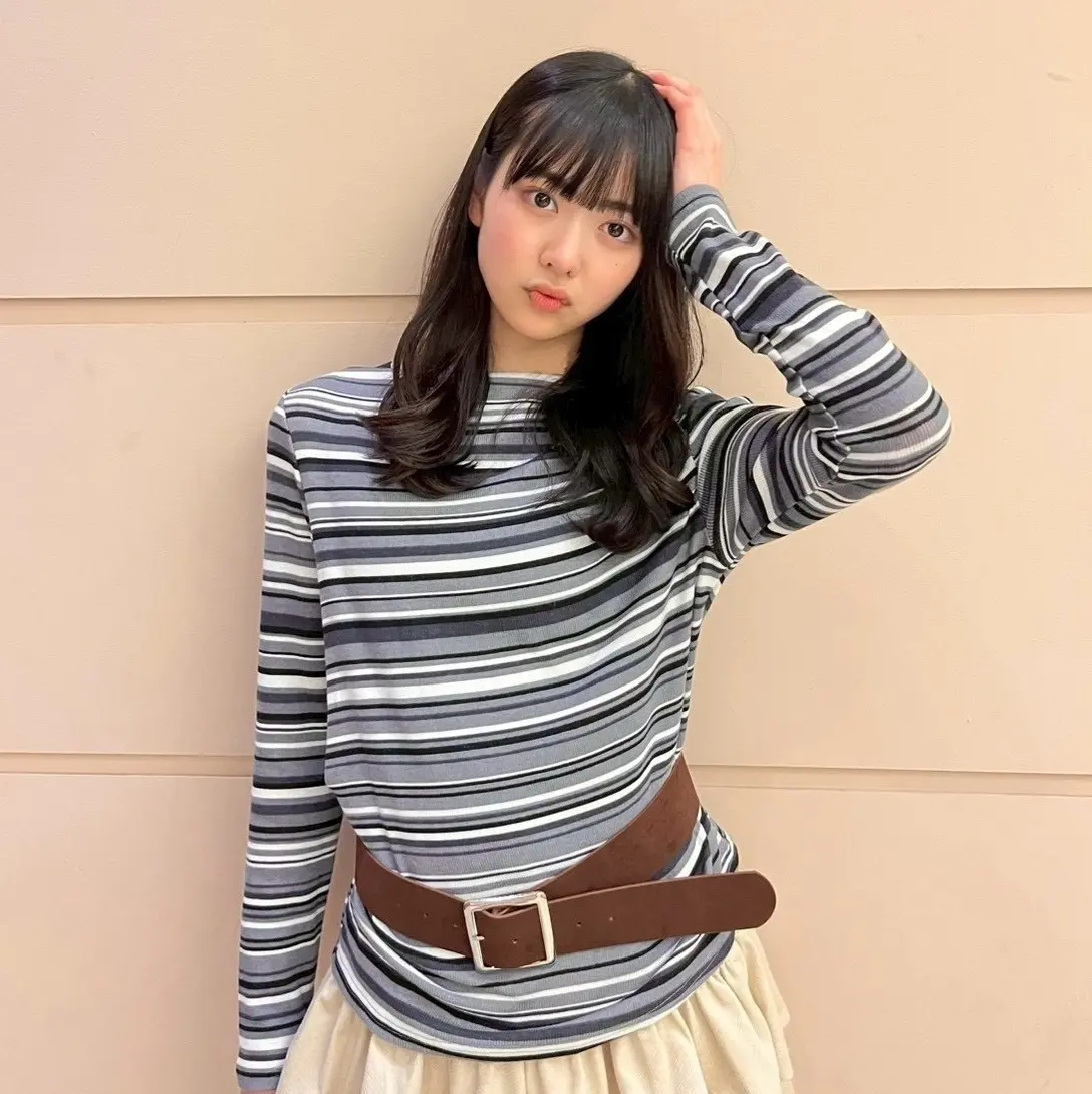 原田花埜 竹下通りのお店で見つけたニット＆ベルトのセット