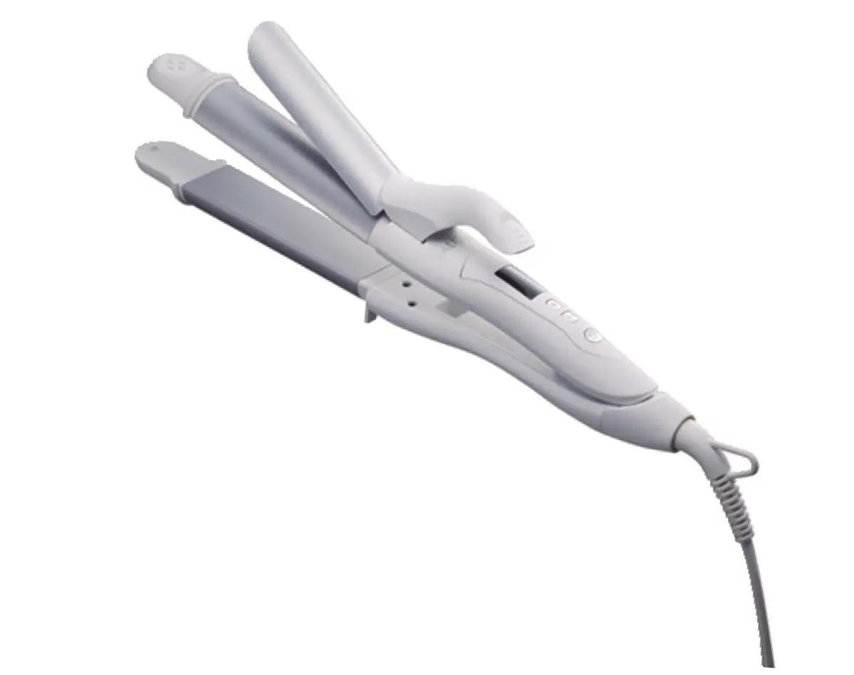 ヘアアイロン部門／２位　サロニア 2WAY ストレート&カール ヘアアイロン 32㎜ ホワイト