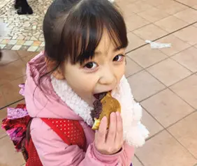 ５歳 チアダンスのレッスン帰り！