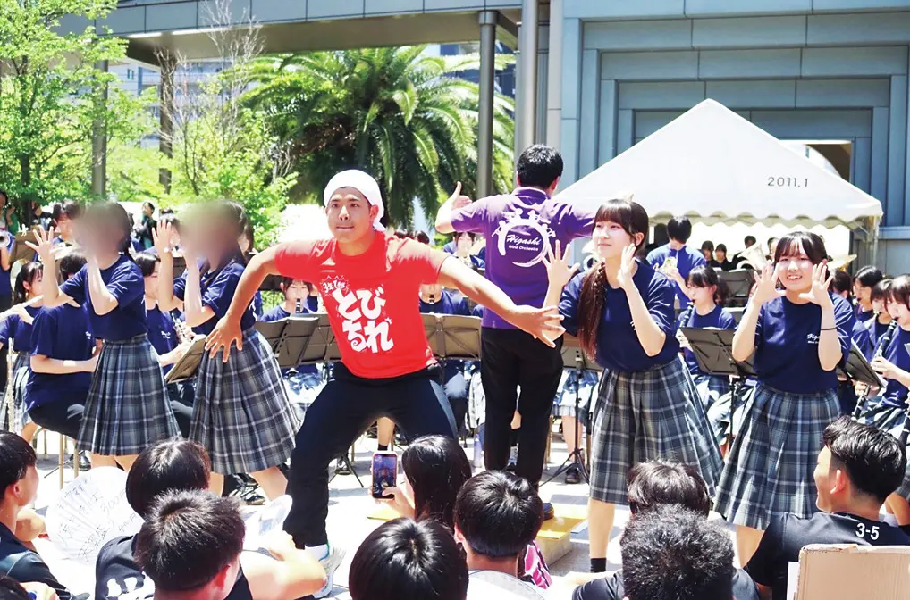 吹奏楽部の演奏×ラグビー部DKのコラボ！