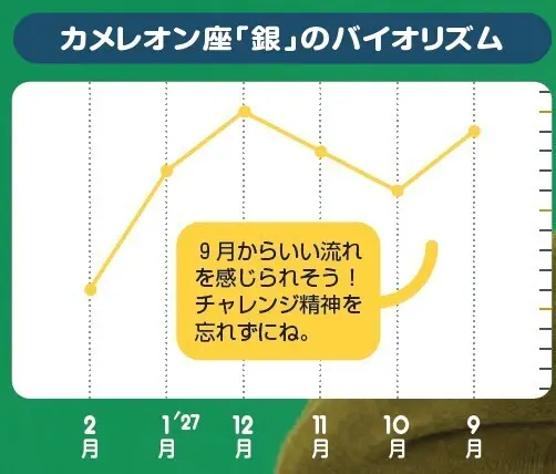 カメレオン座「銀」のバイオリズム