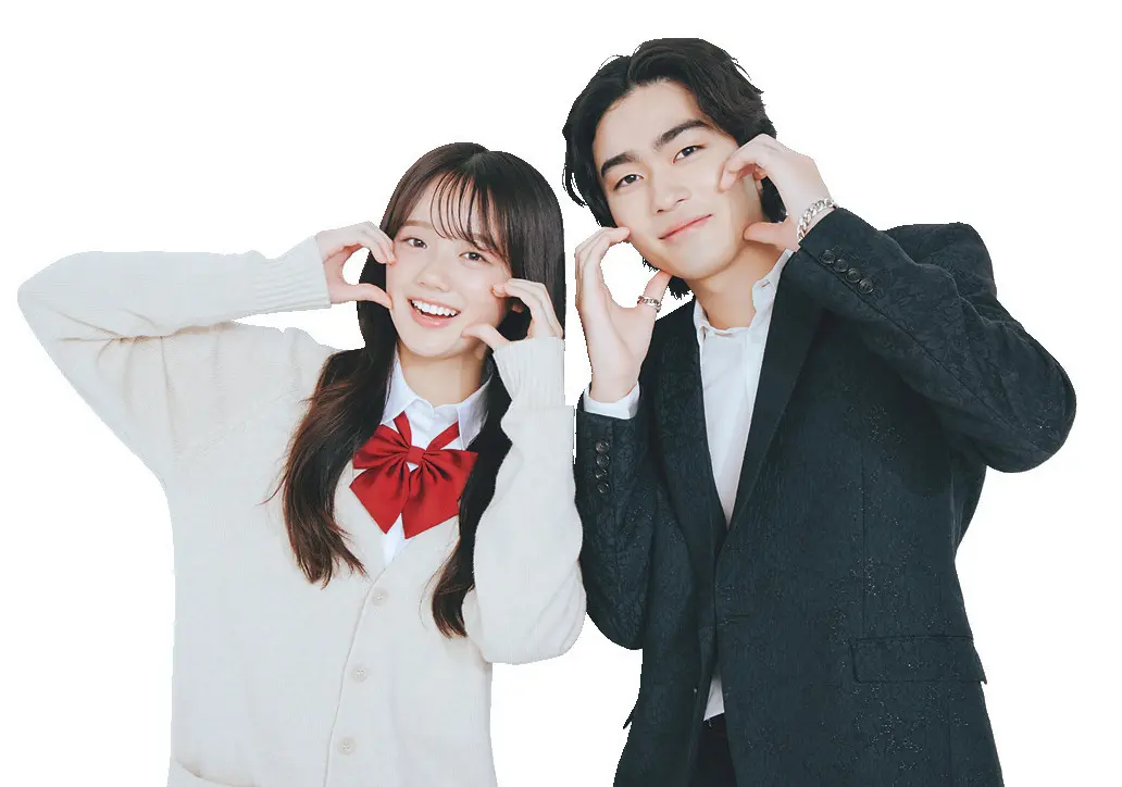 染五郎さんと瑠菜 ほっぺハート