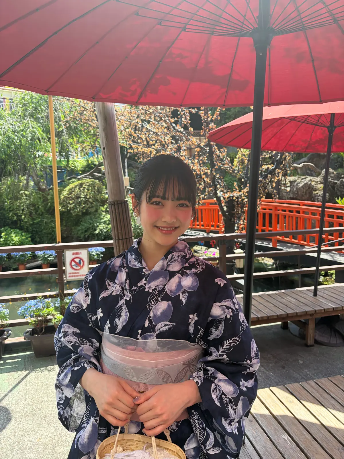 原田ブログ　浴衣でカバーガール１