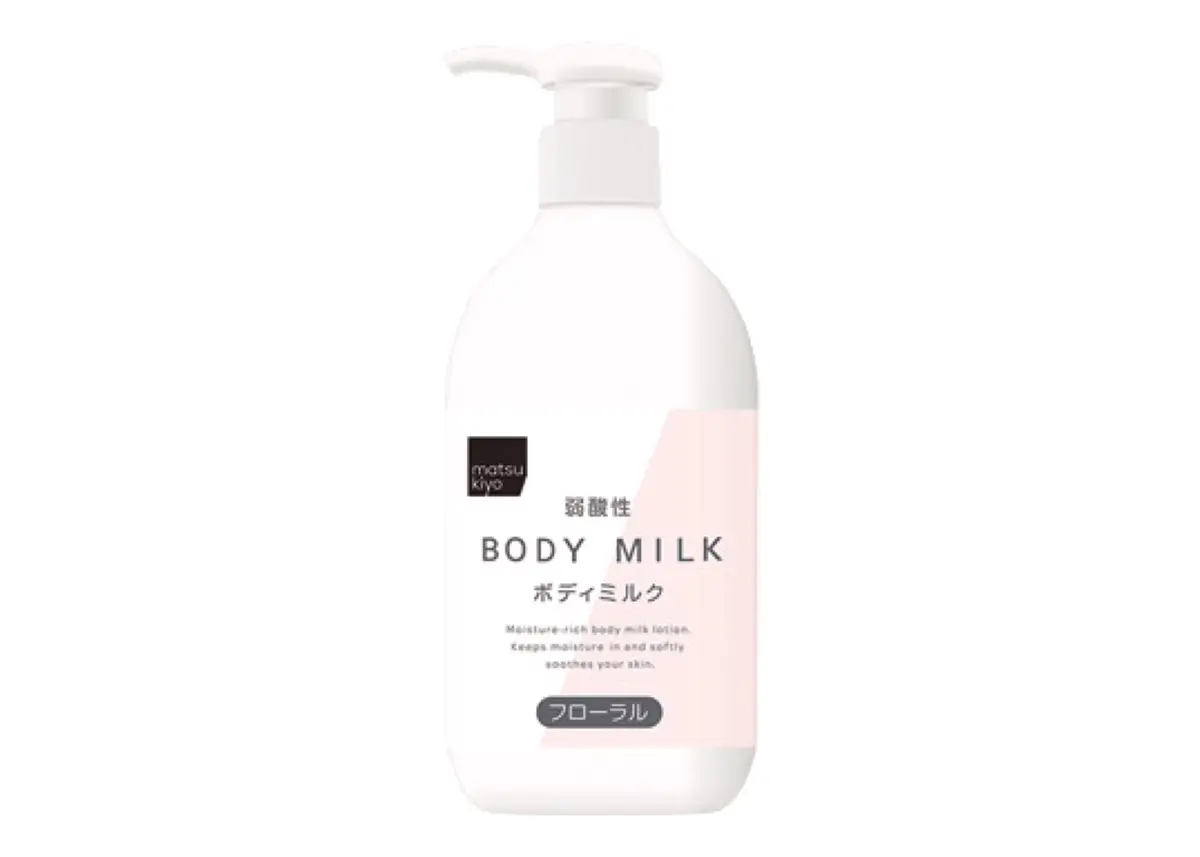 ボディクリーム部門／3位　matsukiyo 弱酸性ボディミルク フローラル
