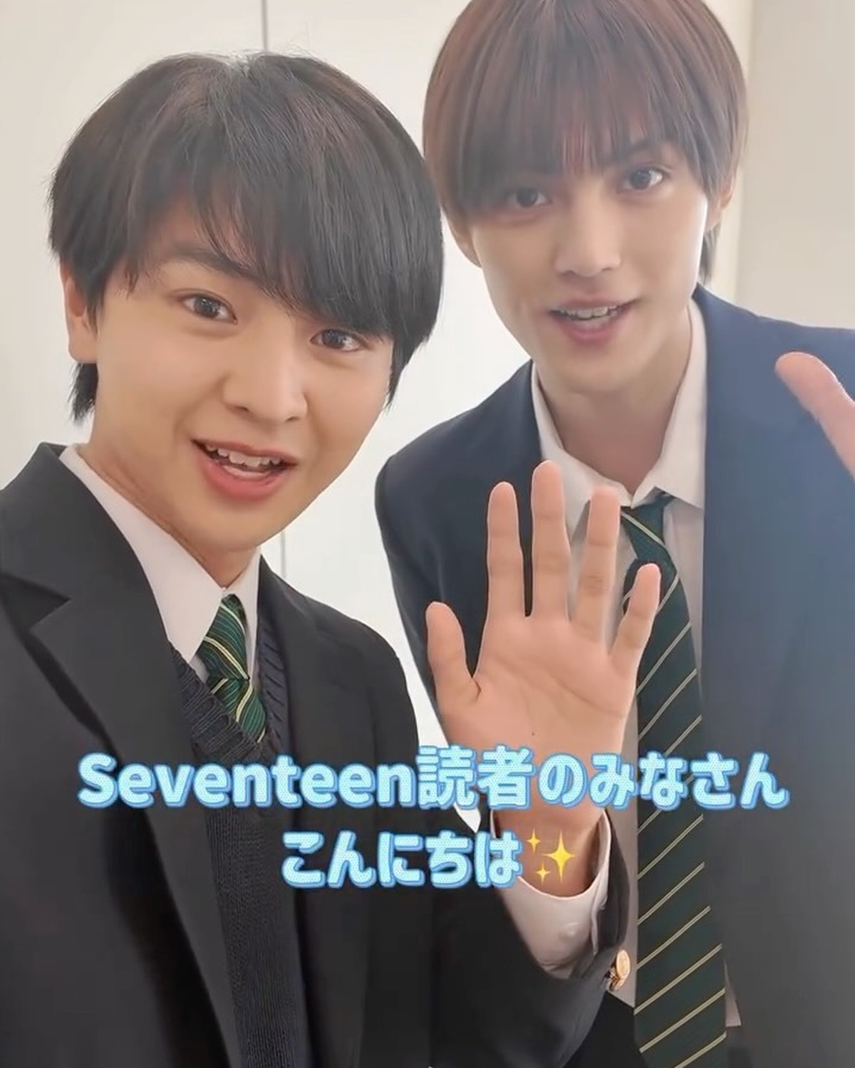 毎週土曜日深夜1：00〜放送中📺✨ドラマ『修学旅行で仲良くないグループに入りました』 にW主演の #藤本洸大 くん& #簡秀吉 くんからメッセージが到着🌟修学旅行から始まる、一軍スター高校生と平凡な男