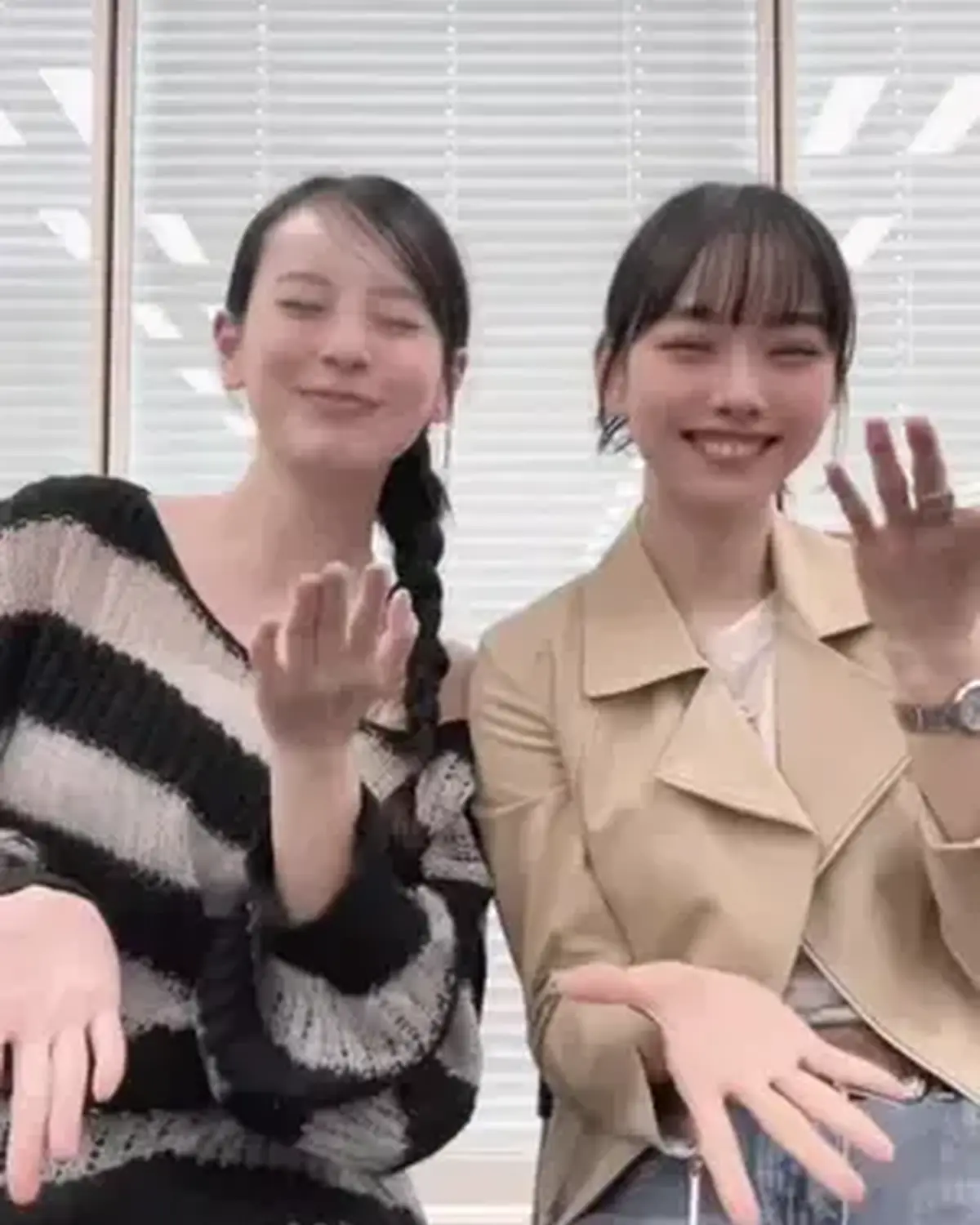 67…？17…？😏🩷 撮影終わりのれいまう👩🏻‍❤️‍👩🏻 #小國舞羽 #松本麗世 #STモデル #おすすめ #67  @小國舞羽(まう) @松本麗世🧸️️️⛅️