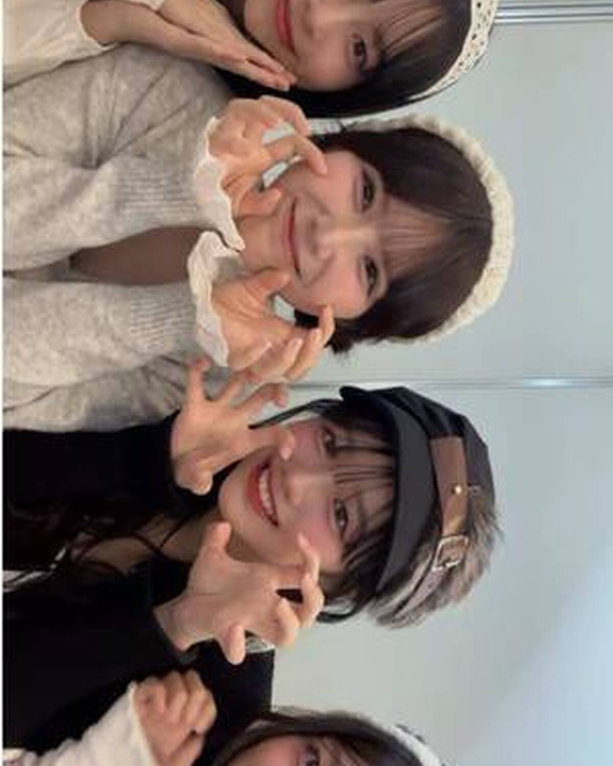 横バージョン🥰🫶🏻 @小國舞羽(まう) @快空 @中島瑠菜 @稲光亜依  #jk #ljk #ガルアワ #可愛い女の子 #高校生　