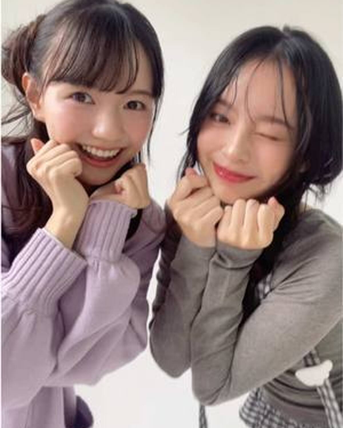 ちょっと珍しいコンビ！？🥺💞まうここ👩🏻‍❤️‍👩🏻 ここあがめちゃくちゃ練習してたので舞羽も一緒に踊ってくれたよ🤣🥹♡ #河村ここあ #小國舞羽 #Seventeenモデル #イコラブ #高校生　@