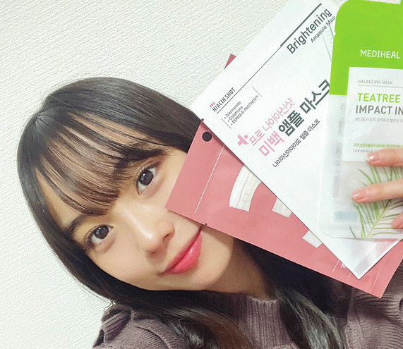 【松本麗世】フェイスパックをずっと続けてるよ♡ お肌の調子がよくなるのがうれしい！