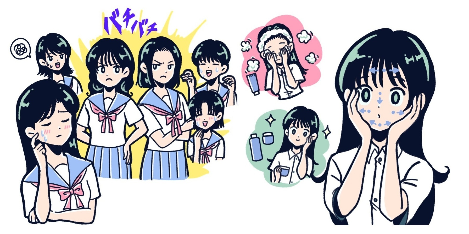 気になる汗染み、友人間のもめごと……ココロとカラダのお悩みにお答え!【JKのためのST保健室】